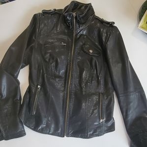 Danier " Vanessa" womans black leather jacket S